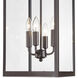 Barkeley 4 Light 30 inch Powder Coated Bronze Outdoor Wall Sconce